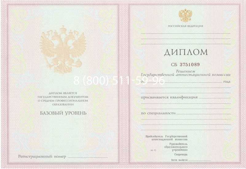 Купить Диплом колледжа 2003-2006 годов в Ногинске