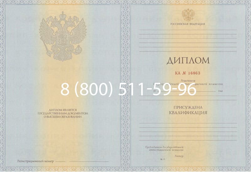 Купить Диплом о высшем образовании 2012-2013 годов в Ногинске